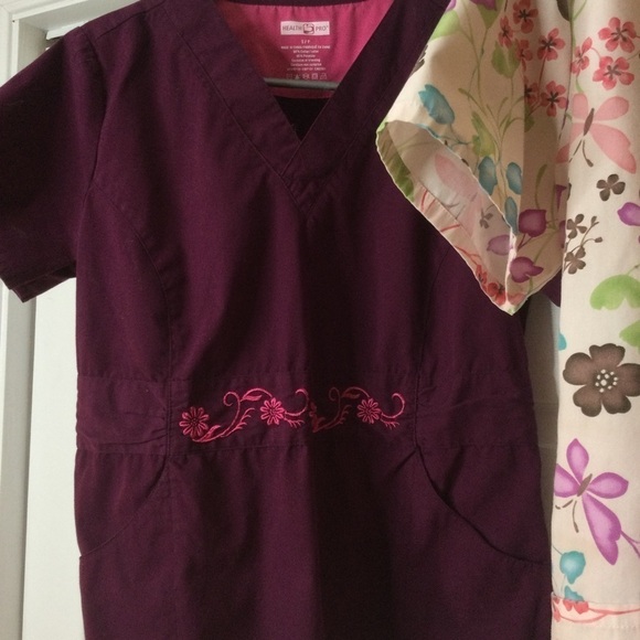 2pair colourful scrubs tops small - Picture 8 of 10
